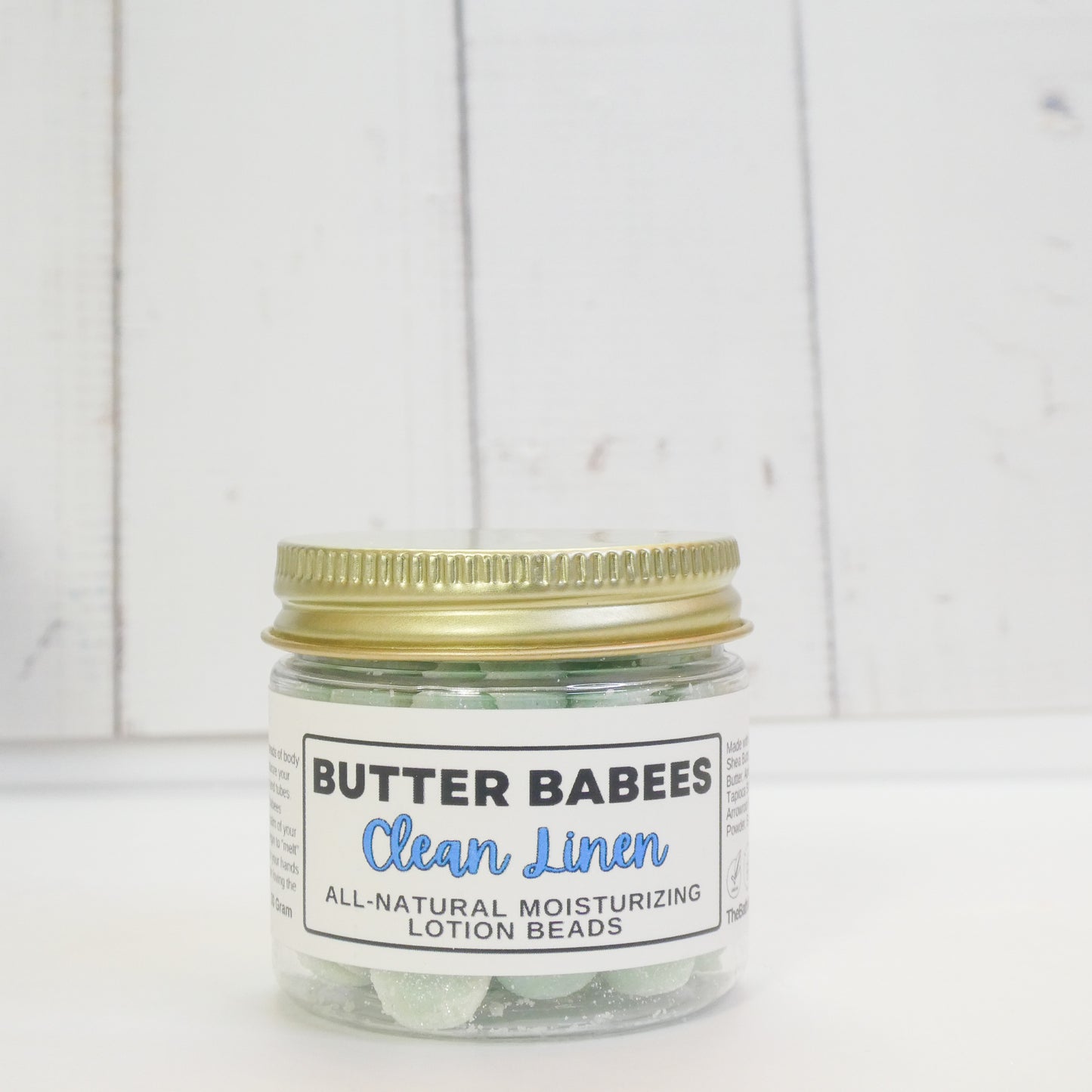 Clean Linen Shea Butter -handmade, all-natural moisturizing lotion beads