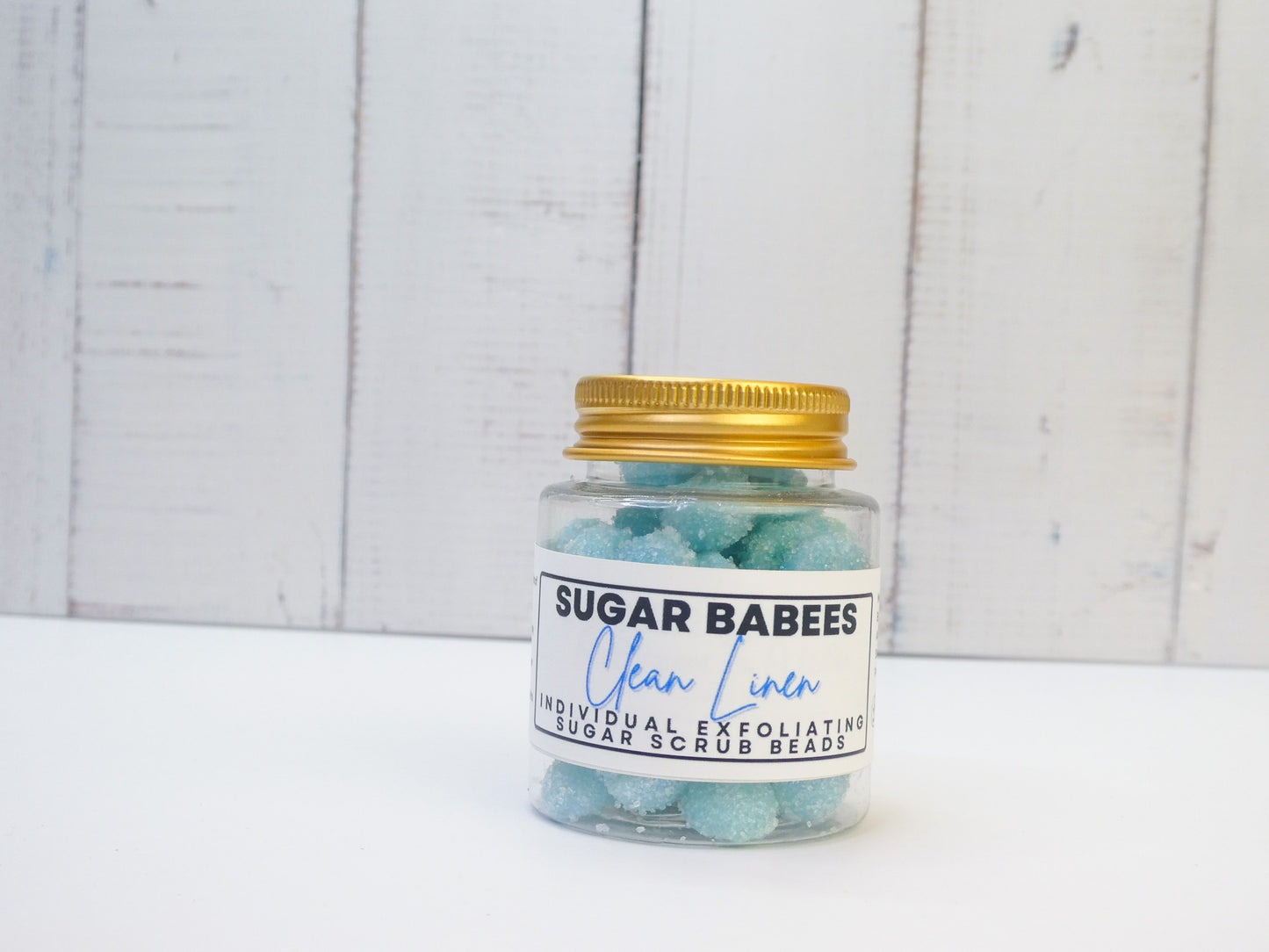Clean Linen Exfoliating Sugar Scrub-handmade, all-natural exfoliating scrub beads