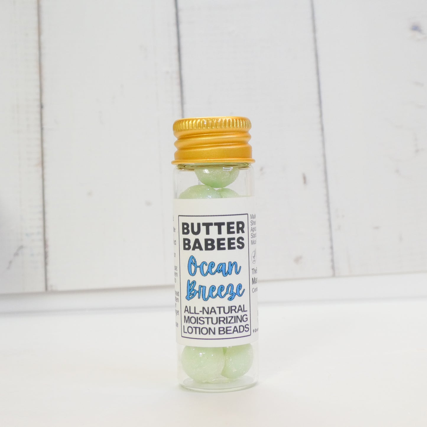 Ocean Breeze Shea Butter- handmade, all-natural moisturizing lotion beads