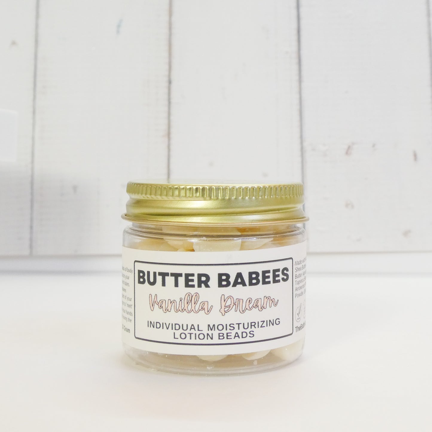 Vanilla Dream Shea Butter  -handmade, all-natural moisturizing lotion beads