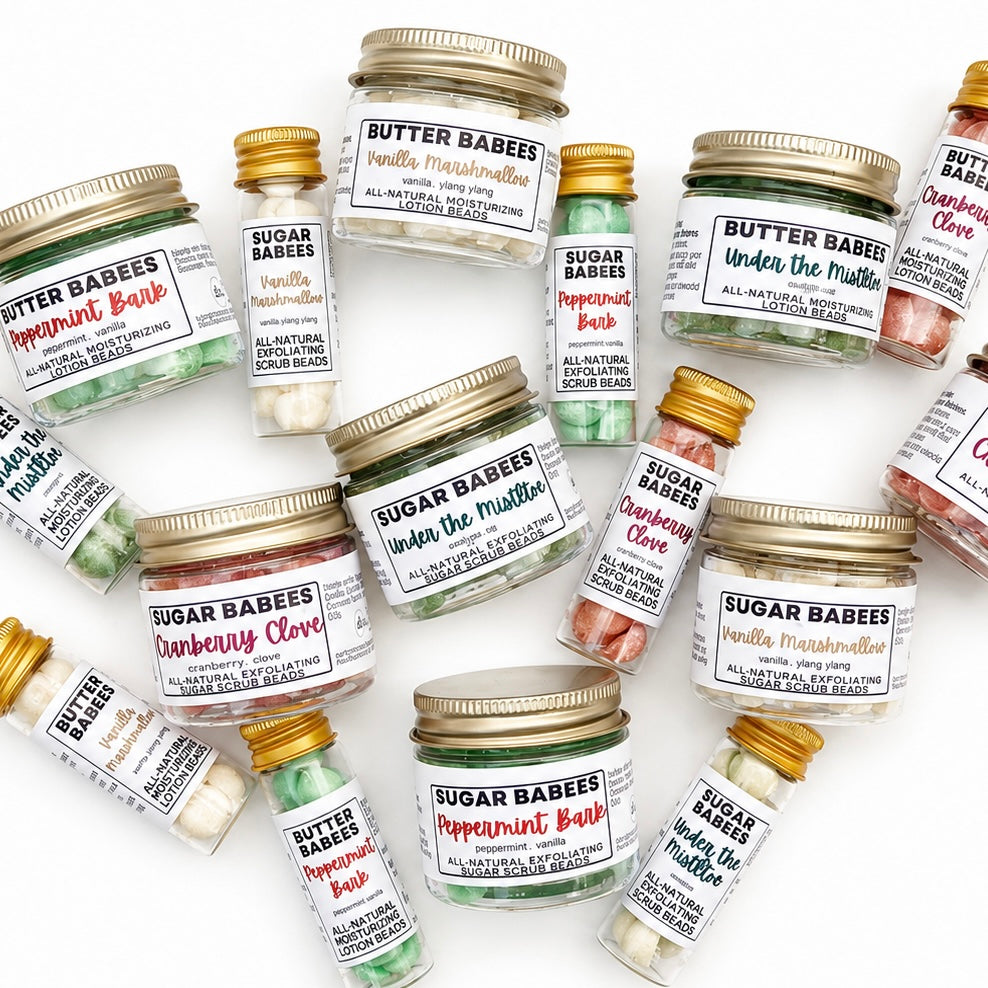 Merry & Bright Collection Butter Babees – Solid Lotion Beads