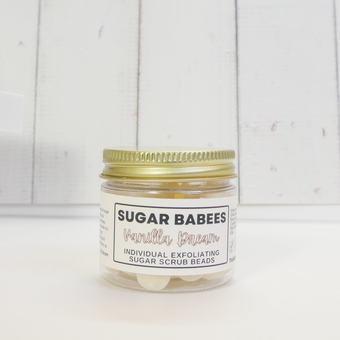 Vanilla Dream Exfoliating Sugar Scrub-handmade, all-natural exfoliating scrub beads