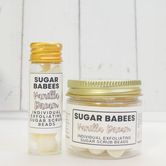 Vanilla Dream Exfoliating Sugar Scrub-handmade, all-natural exfoliating scrub beads