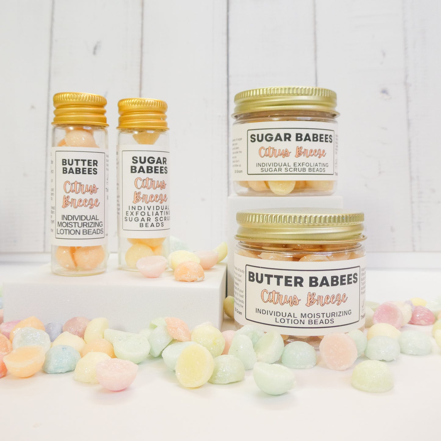 Citrus Breeze Exfoliating Sugar Scrub-handmade, all-natural exfoliating scrub beads