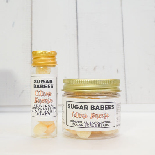 Citrus Breeze Exfoliating Sugar Scrub-handmade, all-natural exfoliating scrub beads