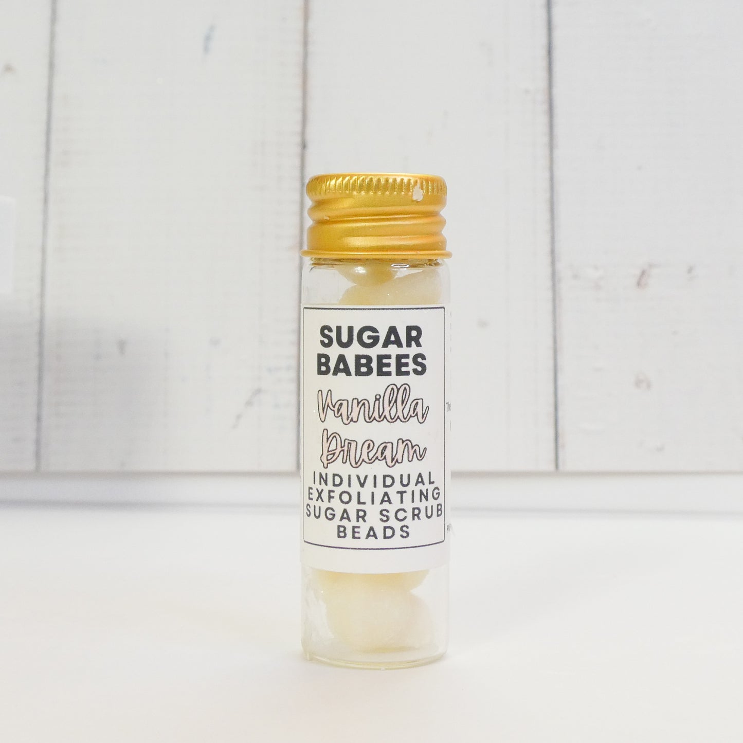 Vanilla Dream Exfoliating Sugar Scrub-handmade, all-natural exfoliating scrub beads