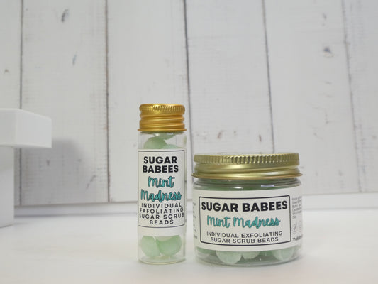 Mint Madness Exfoliating Sugar Scrub-handmade, all-natural exfoliating scrub beads