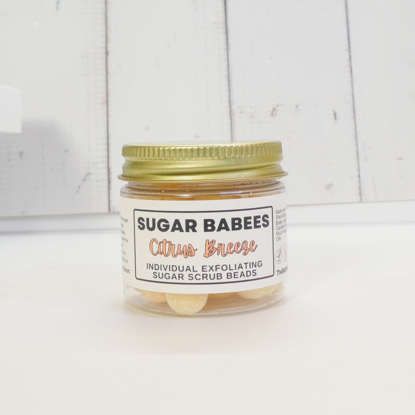 Citrus Breeze Exfoliating Sugar Scrub-handmade, all-natural exfoliating scrub beads