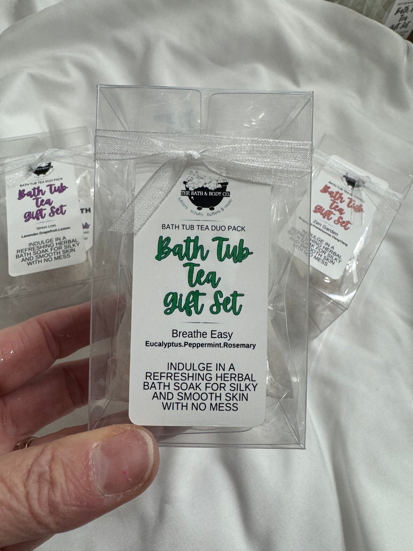 Herbal Bath Tub Tea Gift Set- handmade all natural bath bombs