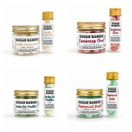 Merry & Bright Collection Sugar Babees – Solid Sugar Scrub Beads