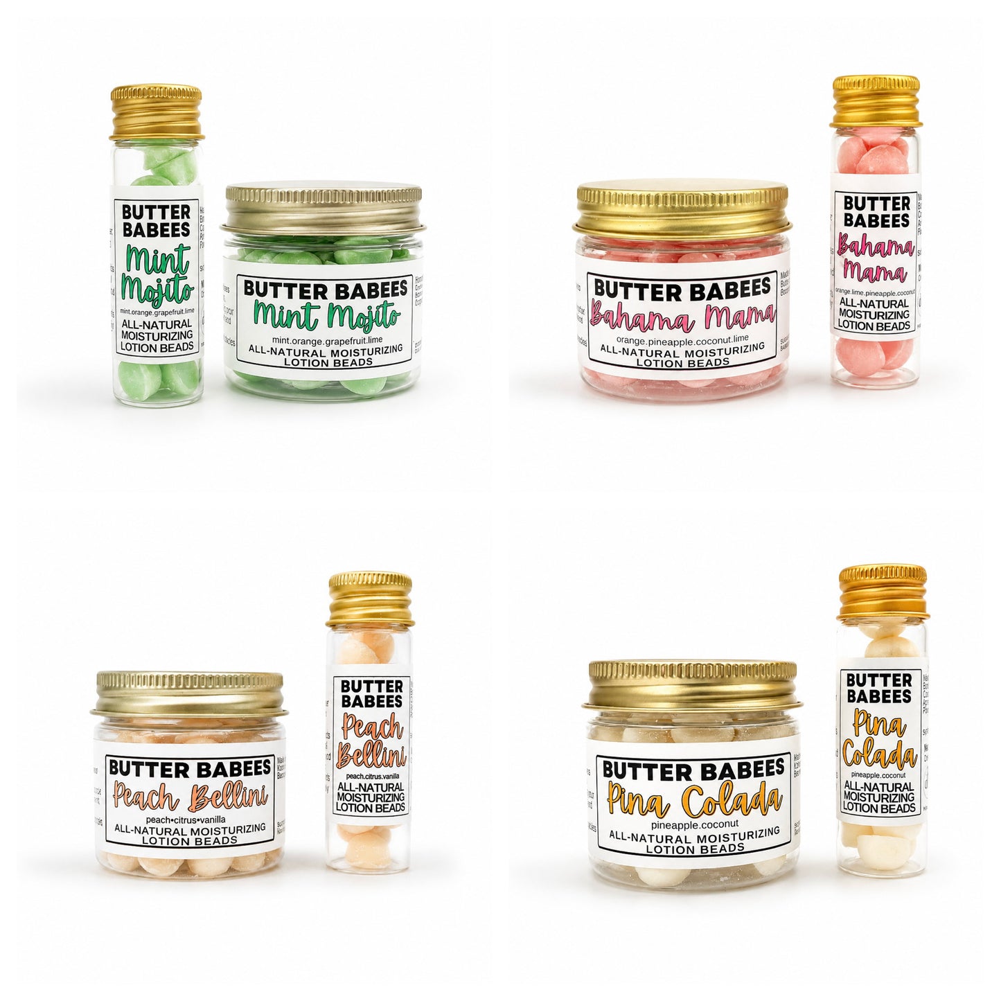 Summer Cocktail Collection Butter Babees – Solid Lotion Beads
