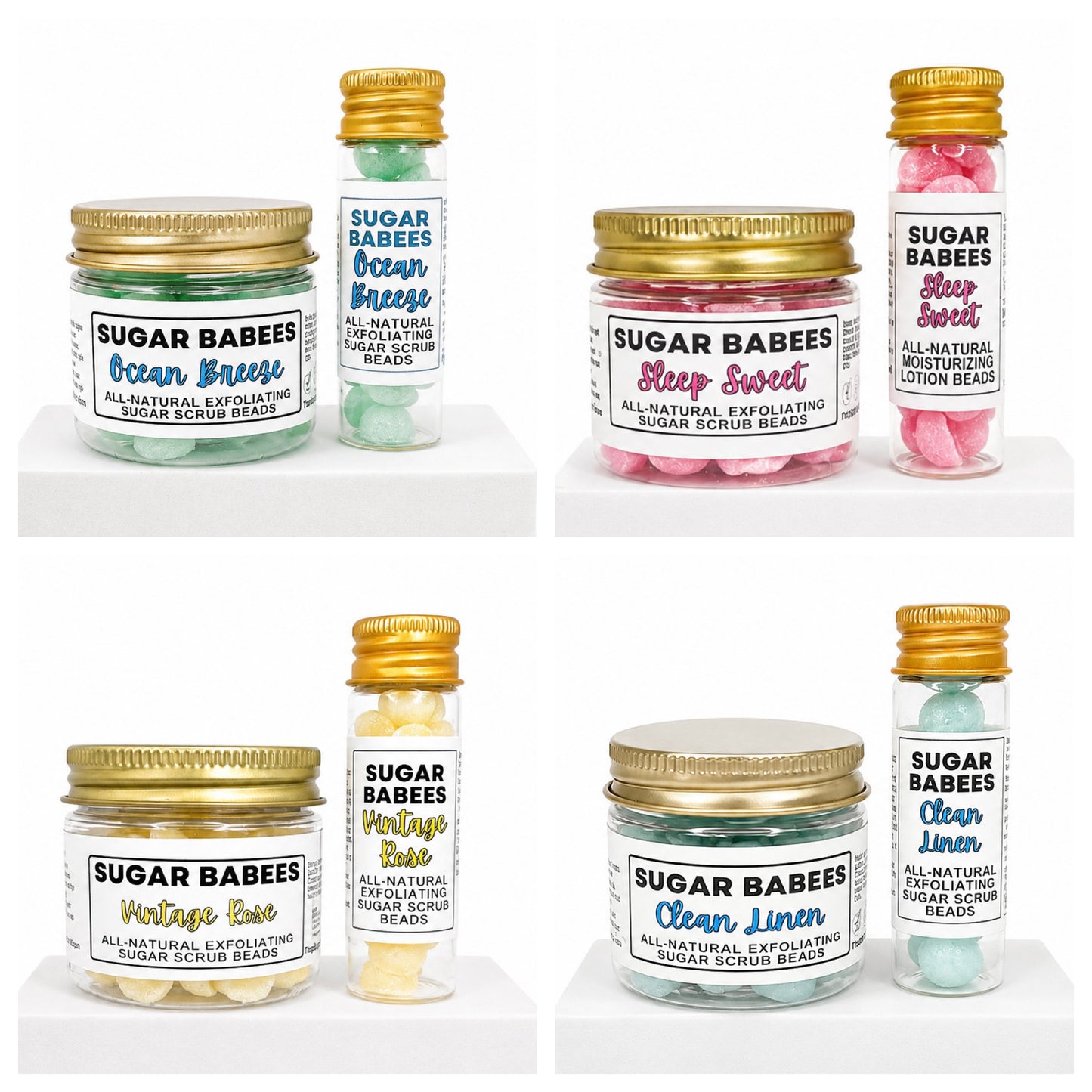 Serenity Collection Sugar Babees – Solid Sugar Scrub Beads