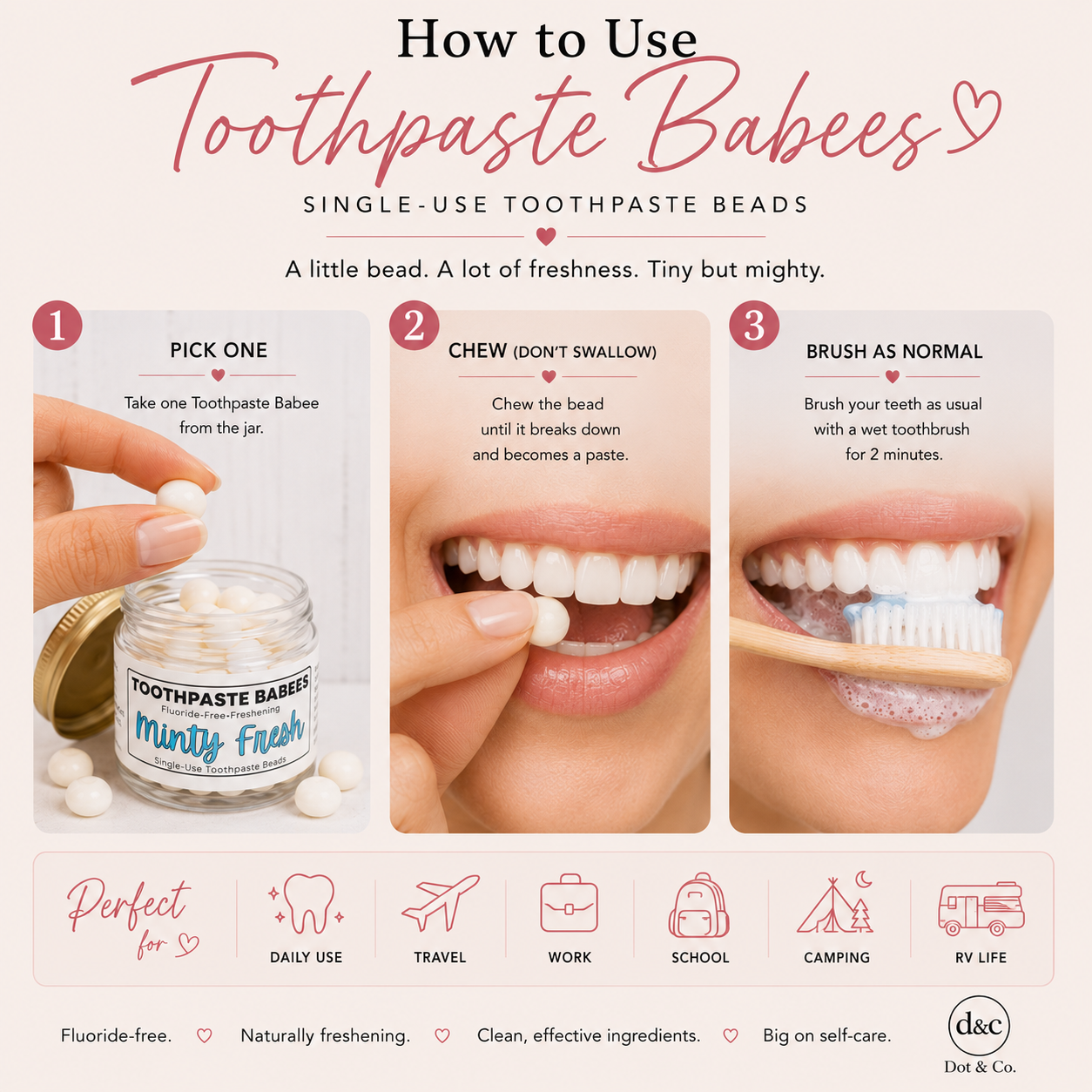 Toothpaste Babees – Single-Use Toothpaste Tabs